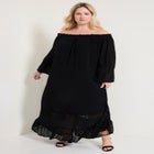 Off-The-Shoulder Maxi Dress image number null