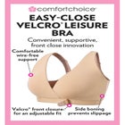 Comfort Choice&reg; Velcro Crossover Wireless Lounge Bra image number null