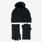 Faux Fur-Lined Beanie Hat and Glove Set. image number null