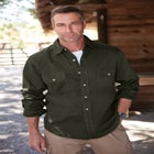 Long Sleeve Denim and Twill Shirt image number null