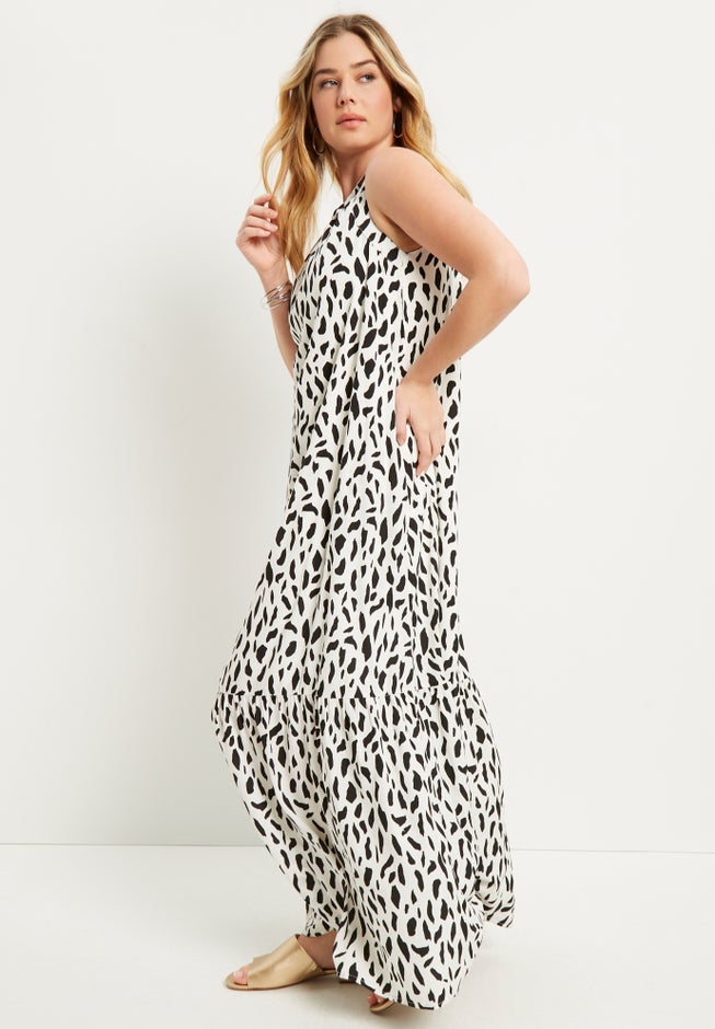Cutout Neckline Maxi Dress image number 3