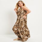 Cutout Neckline Maxi Dress image number null