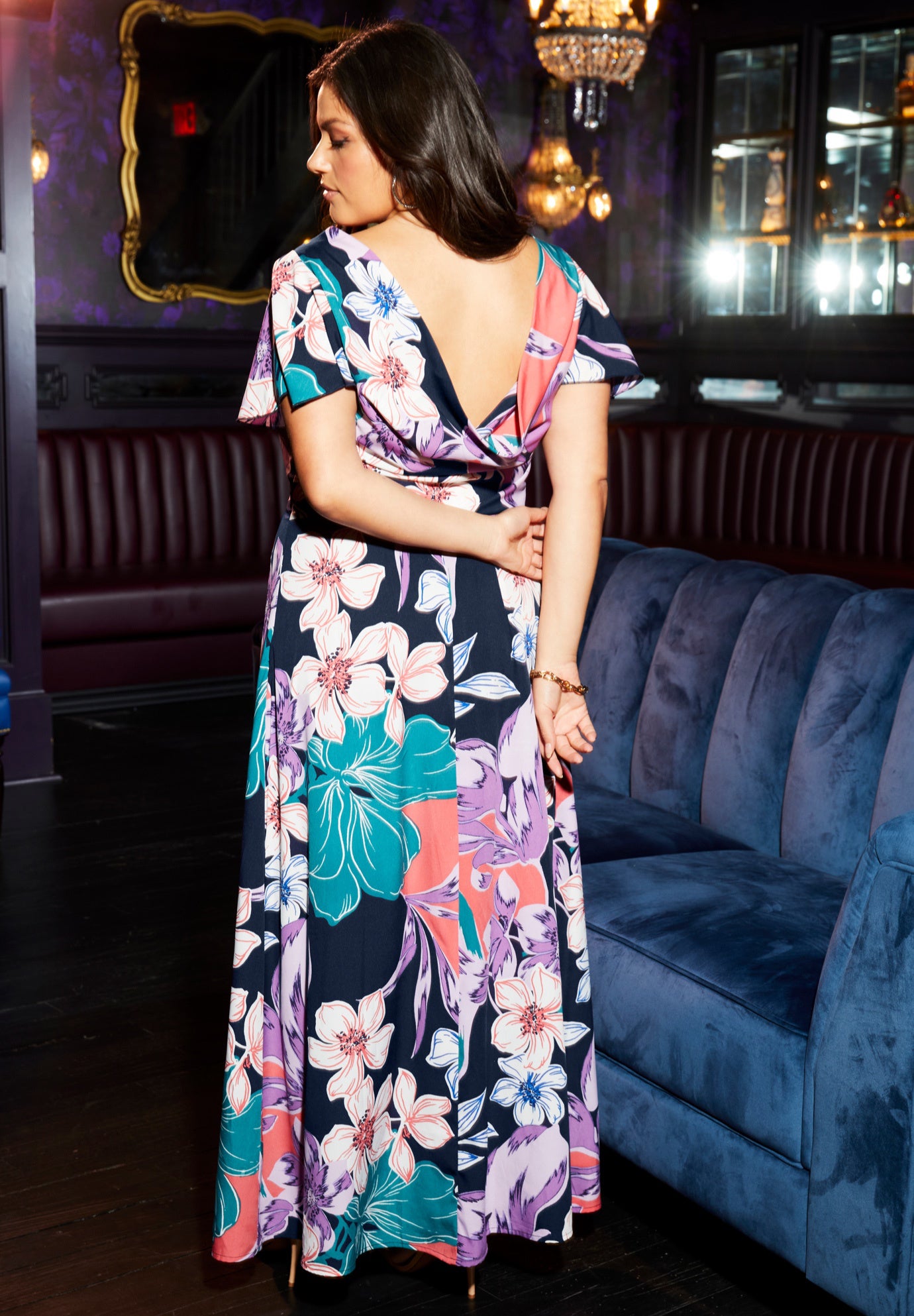 Flutter-Sleeve A-Line Dress image number 1