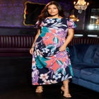 Flutter-Sleeve A-Line Dress image number null