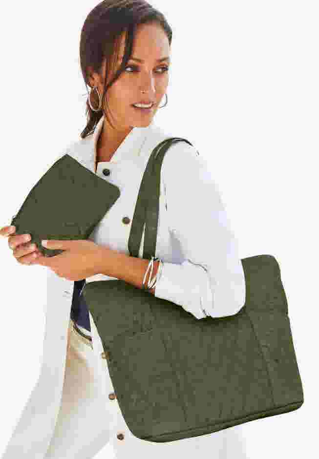 Quilted Tote Set image number 0