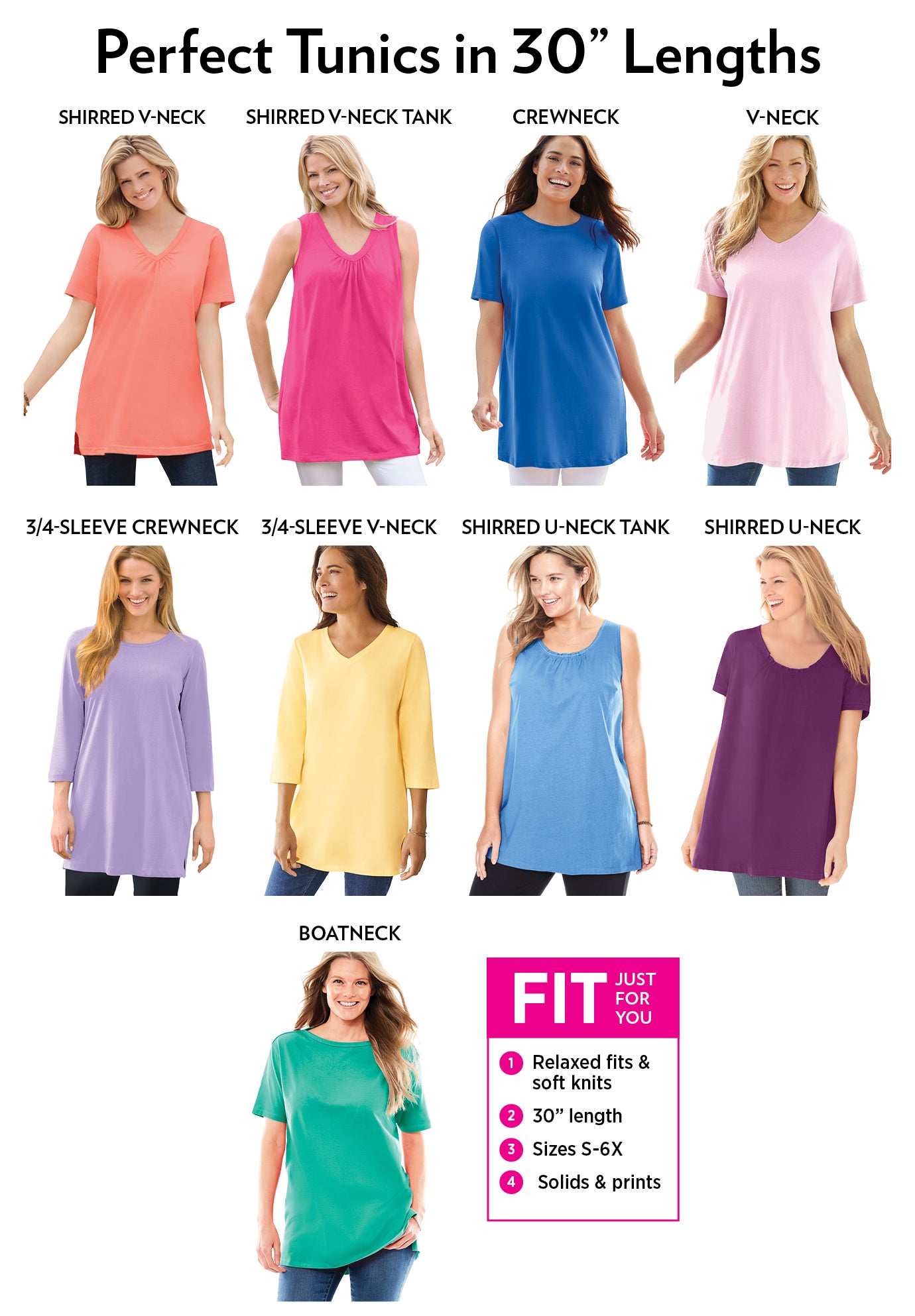 Perfect Short-Sleeve V-Neck Tunic image number 3