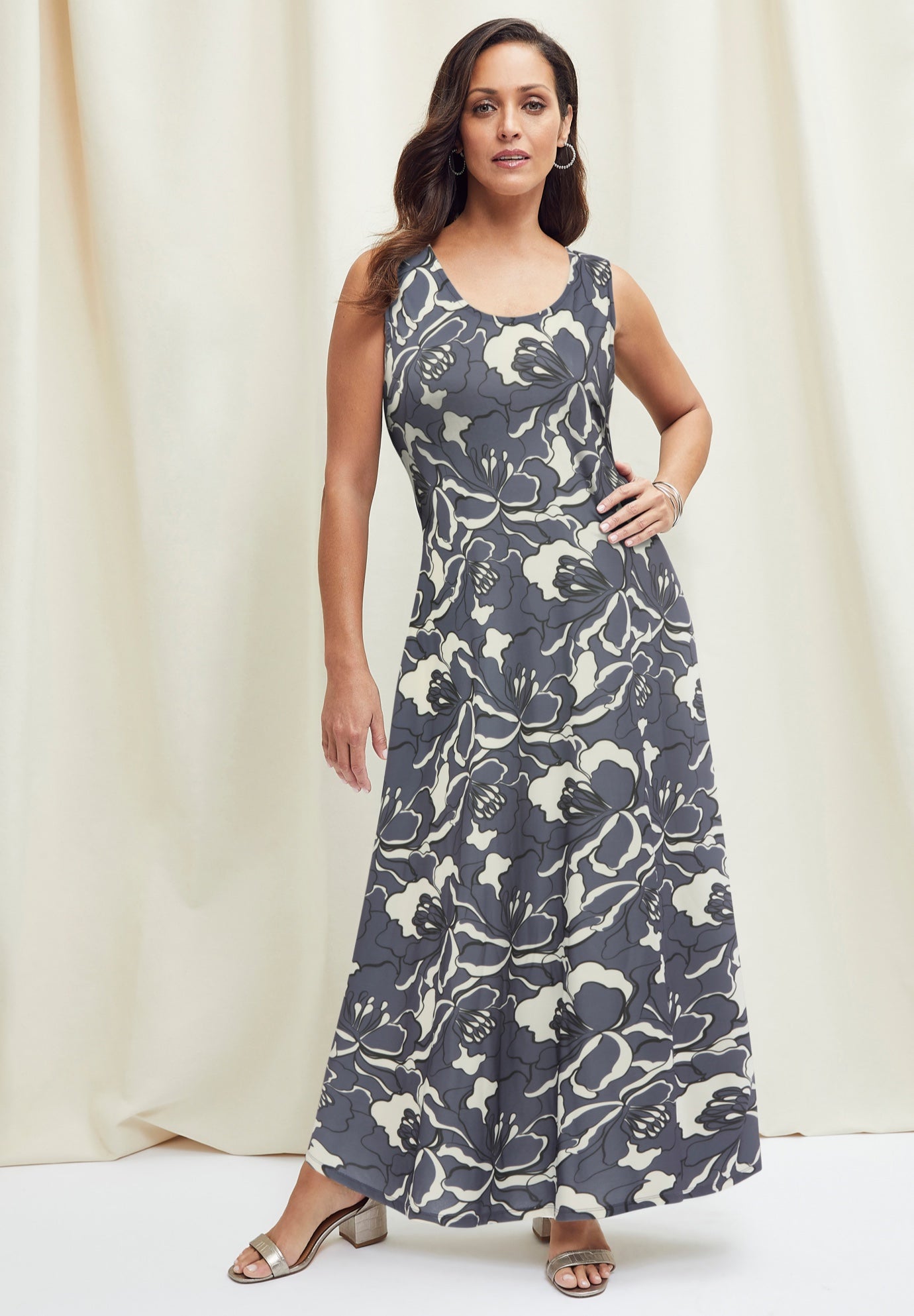 Stretch Knit Tank Maxi Dress image number 0