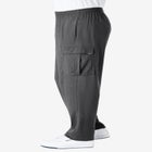 Men&rsquo;s Big & Tall Lightweight Jersey Cargo Sweatpants image number null