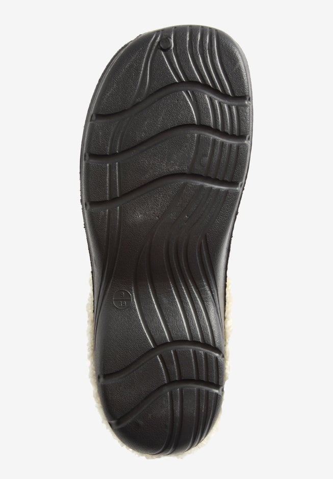 The Fur Lined Slip-On Rubber Clog Mule image number 2