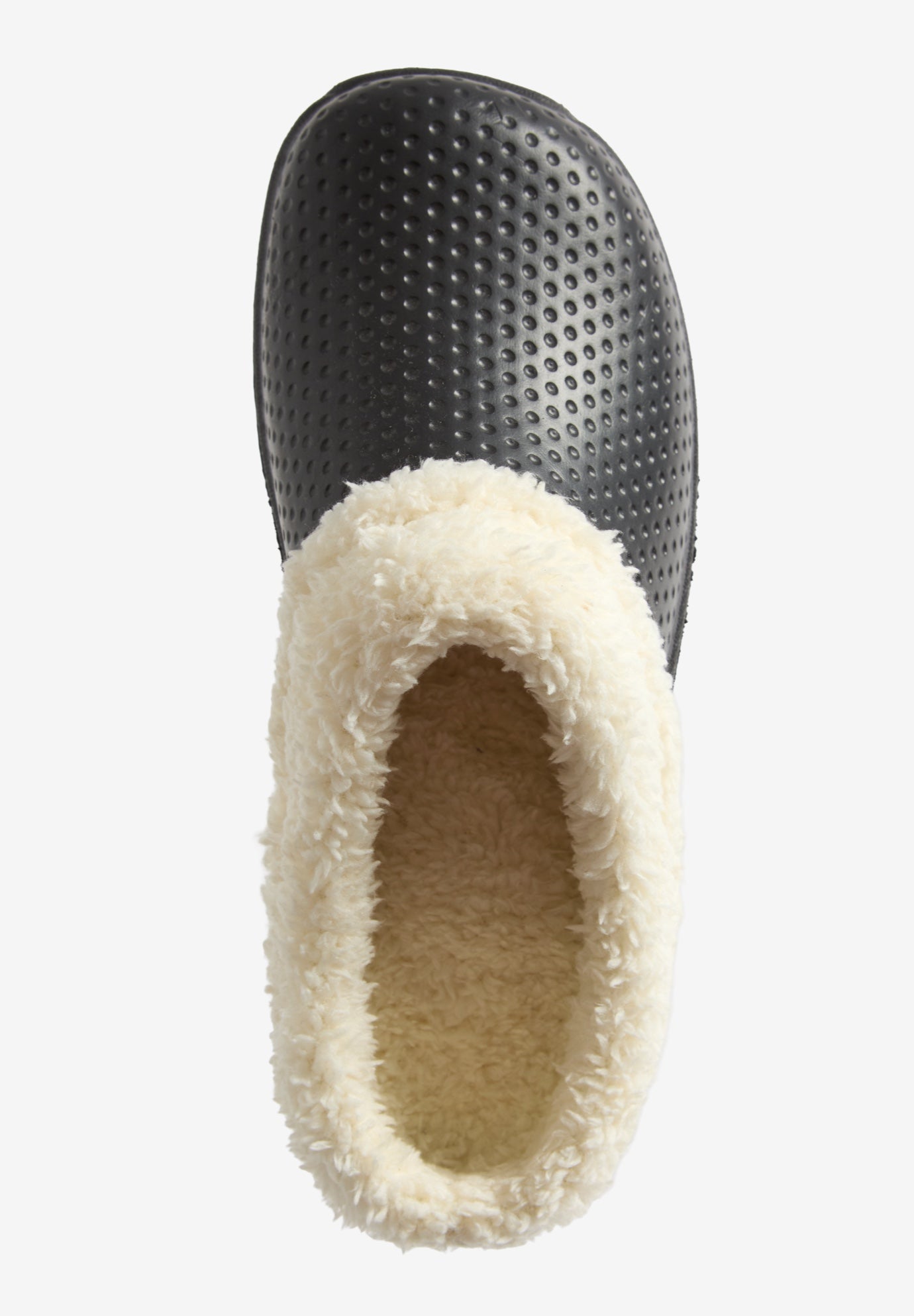 The Fur Lined Slip-On Rubber Clog Mule image number 4