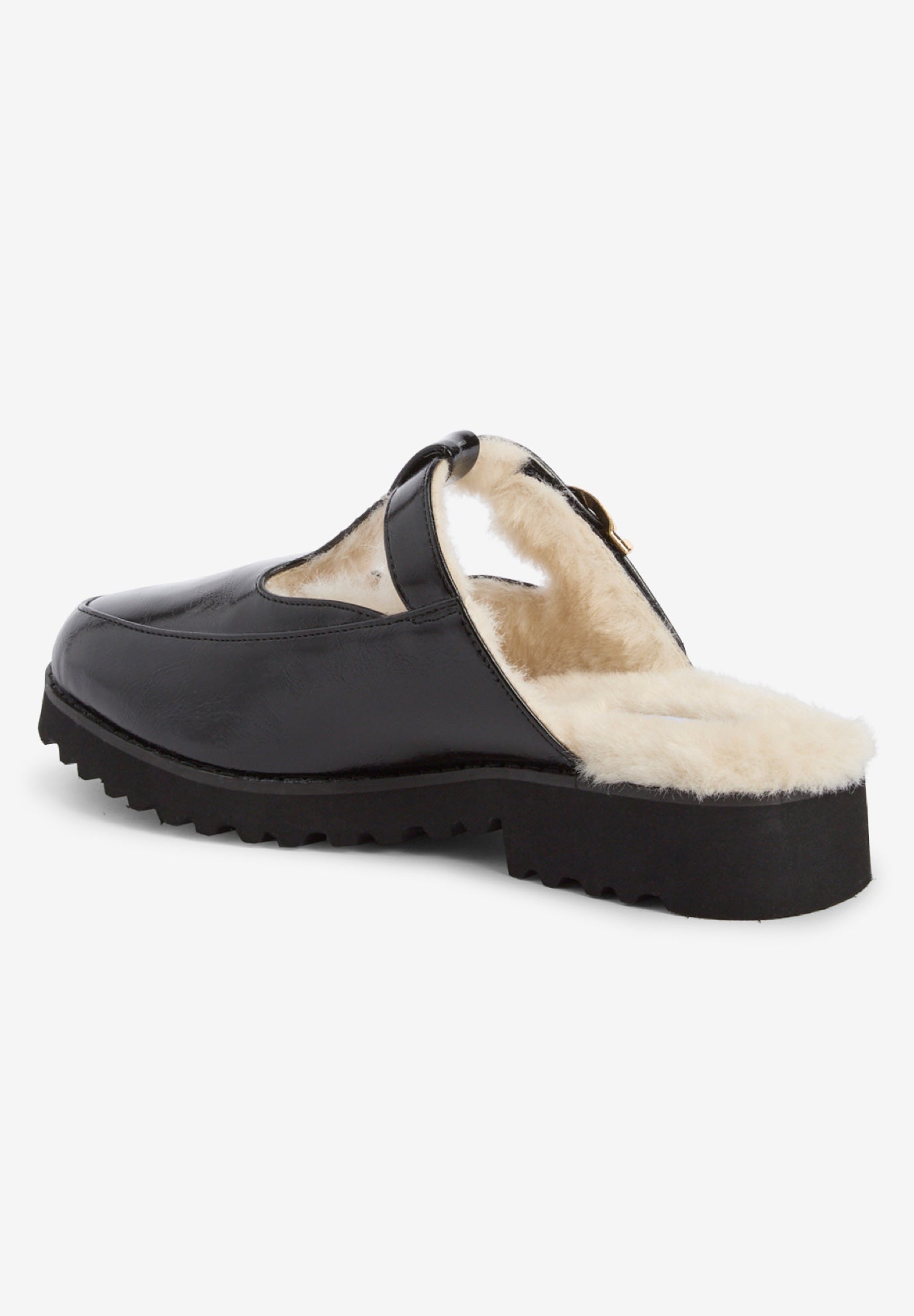 The Mabel Fur Lined Slip-On Mule image number 1
