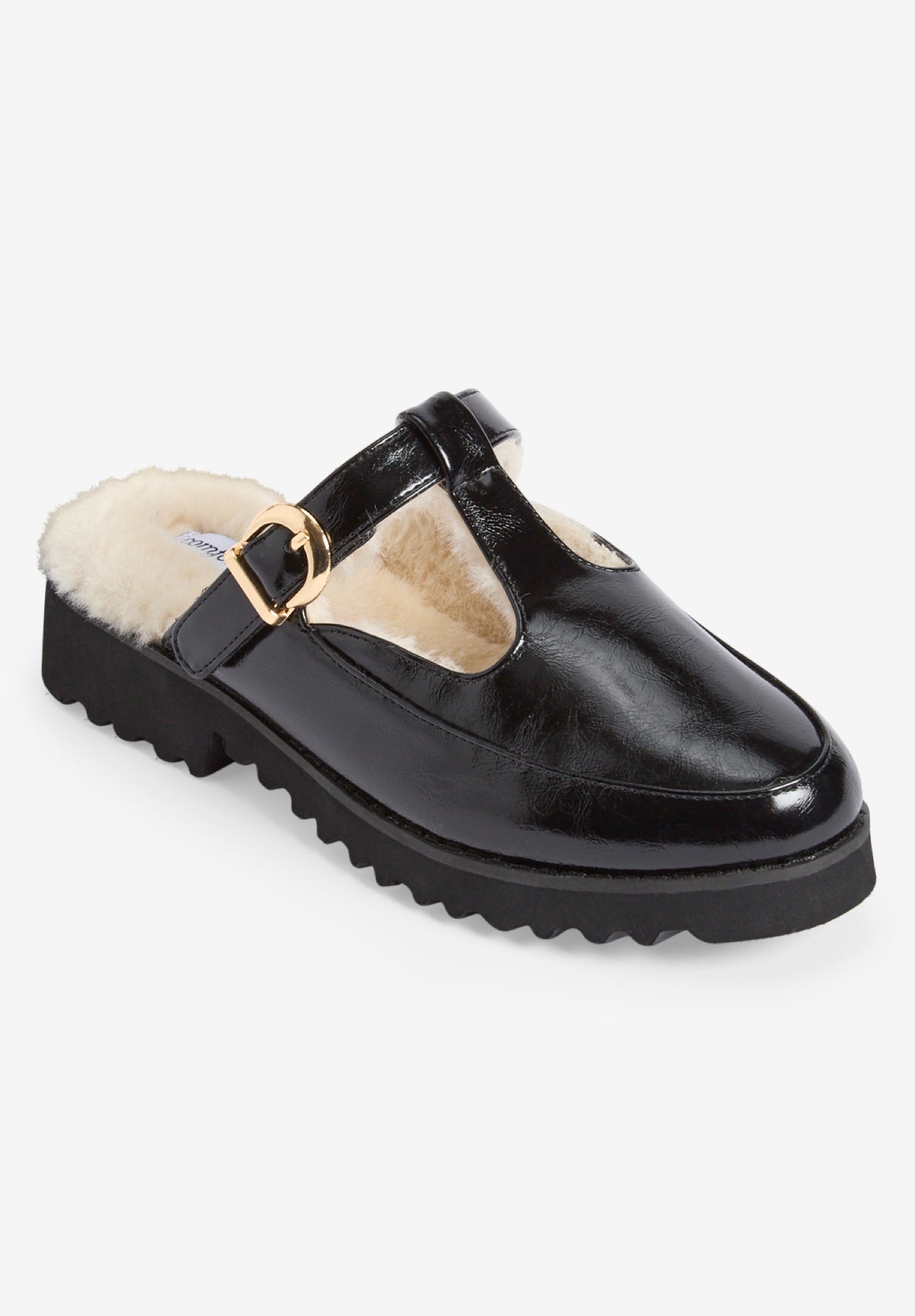 The Mabel Fur Lined Slip-On Mule image number 0