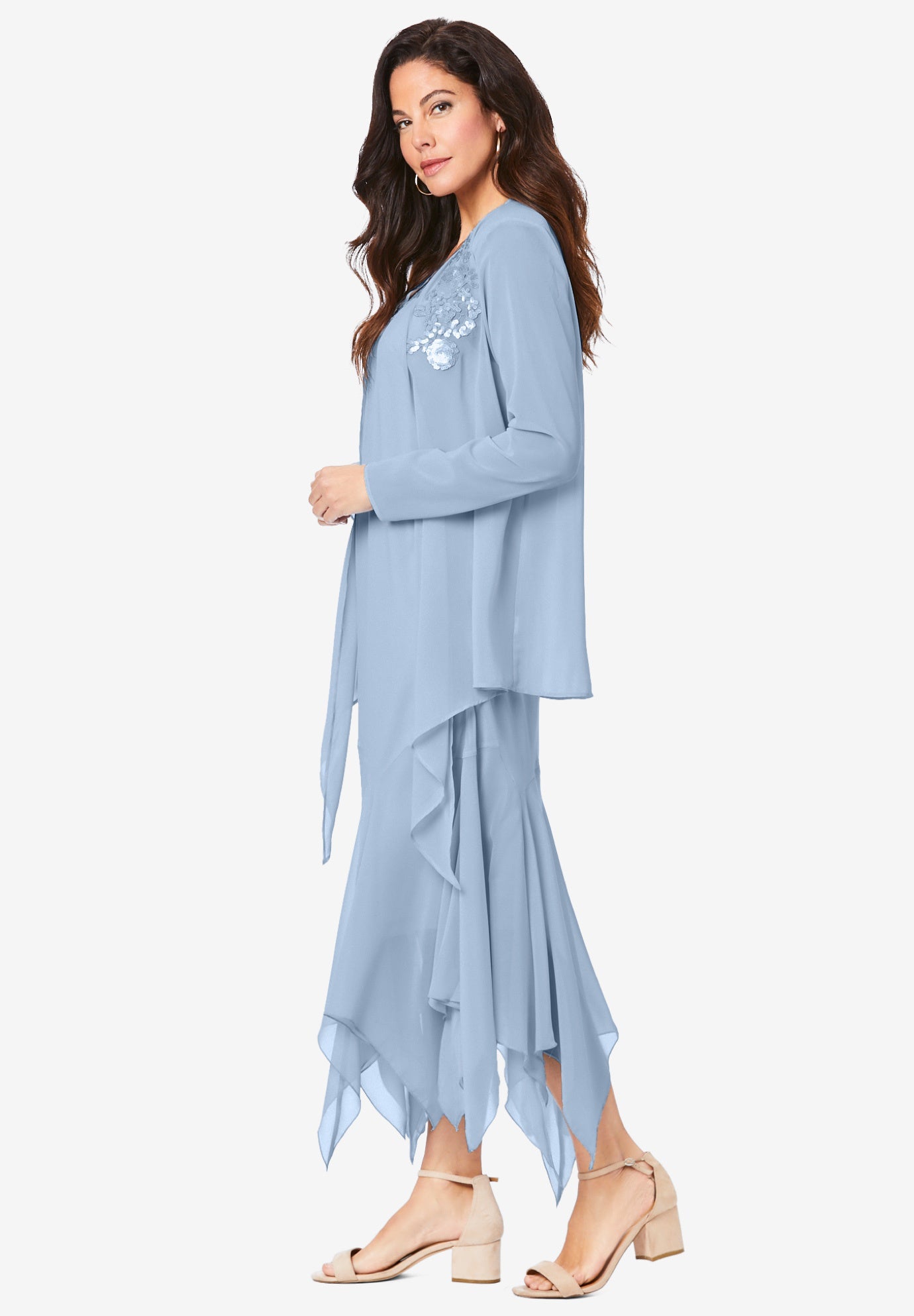 Sequin Jacket Dress Set image number 2