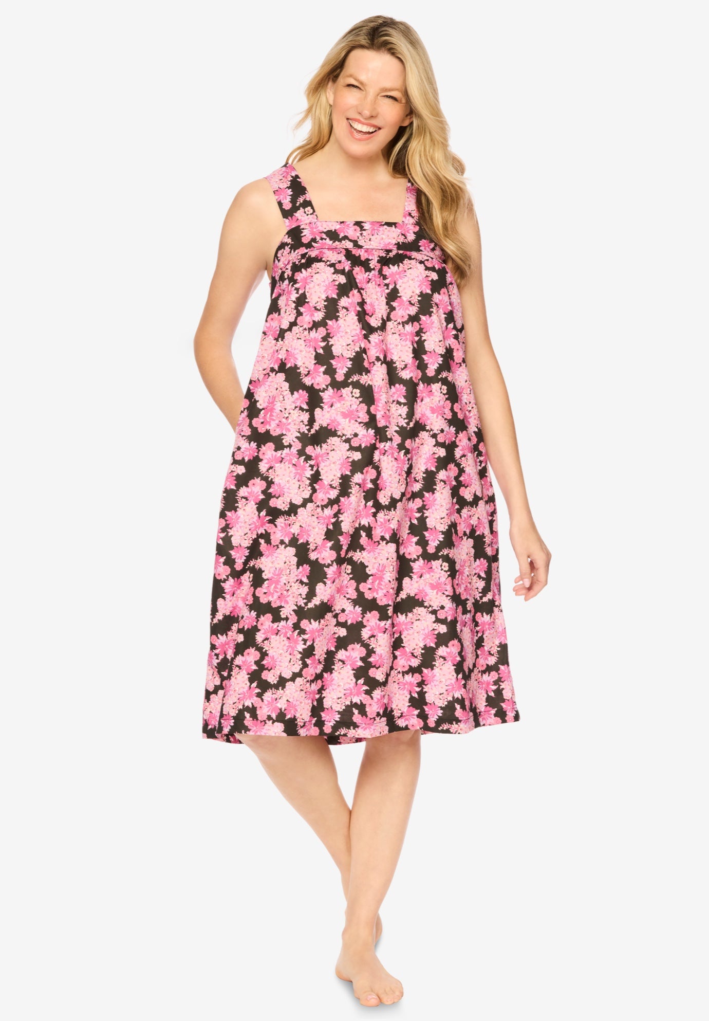 Print Sleeveless Square Neck Lounger image number 0