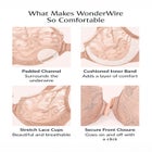 Glamorise&reg; Wonderwire&reg; Stretch Lace Front-Close Underwire Bra image number null