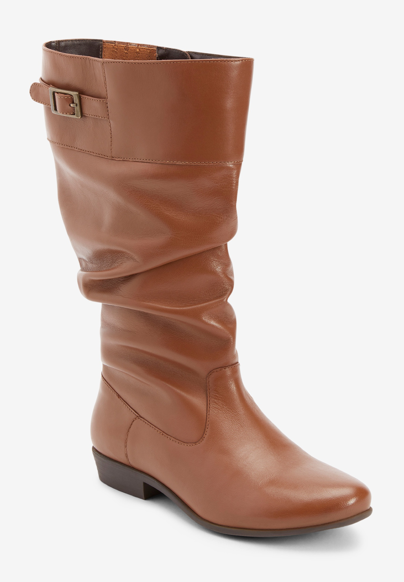 The Monica Wide Calf Leather Boot, 