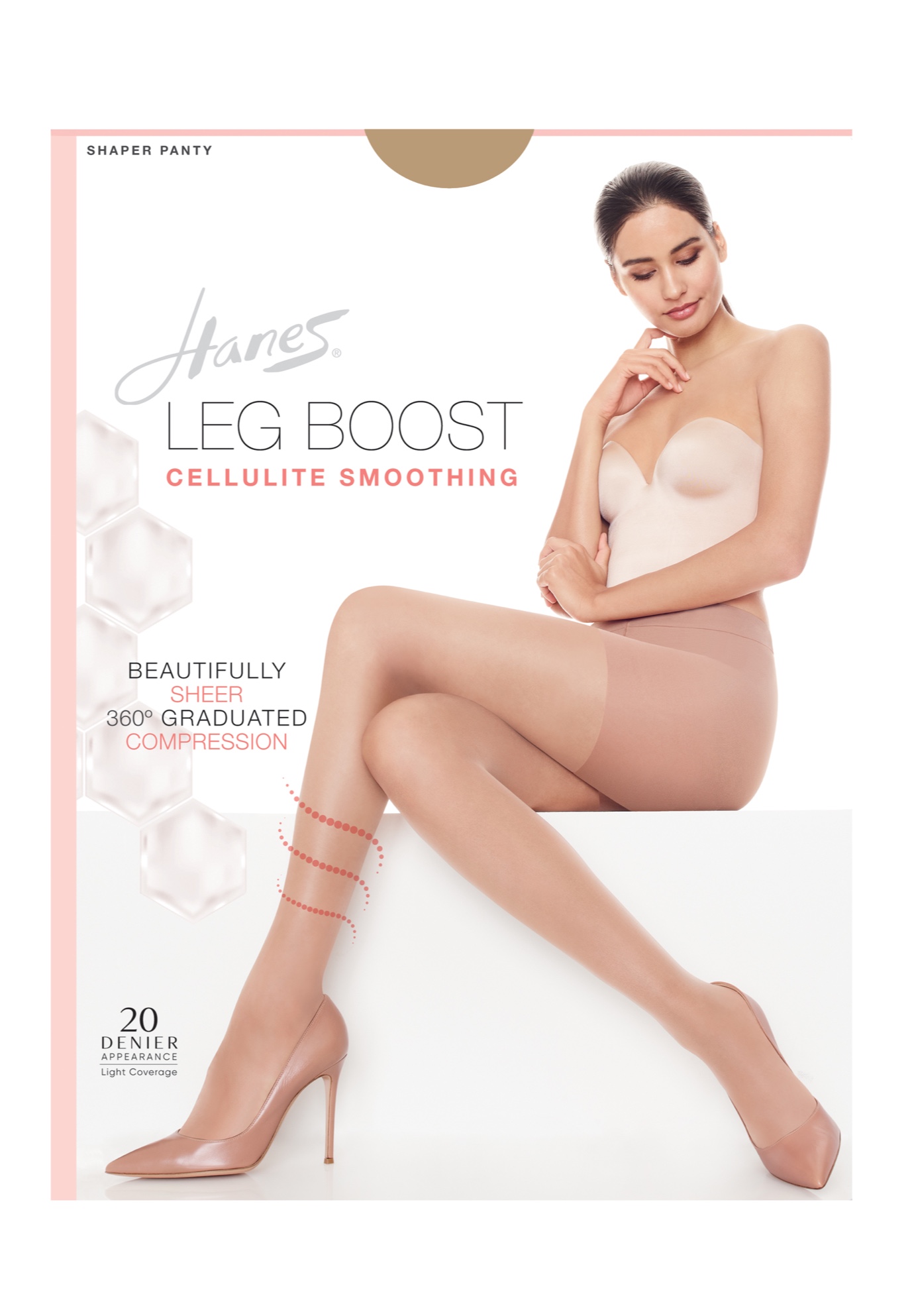Silk Reflections Leg Boost Cellulite Smoothing Hosiery, 