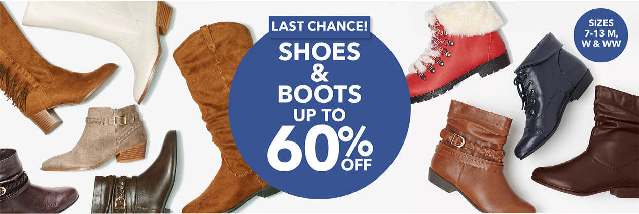Last Chance! Shoes & boots up to 60% off! - SHOP NOW