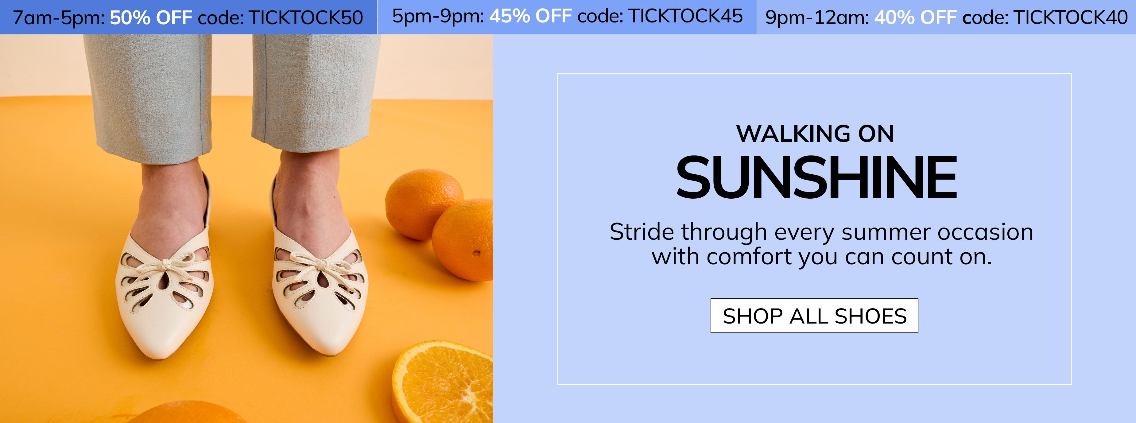 Walking on Sunshine Shop All Shoes