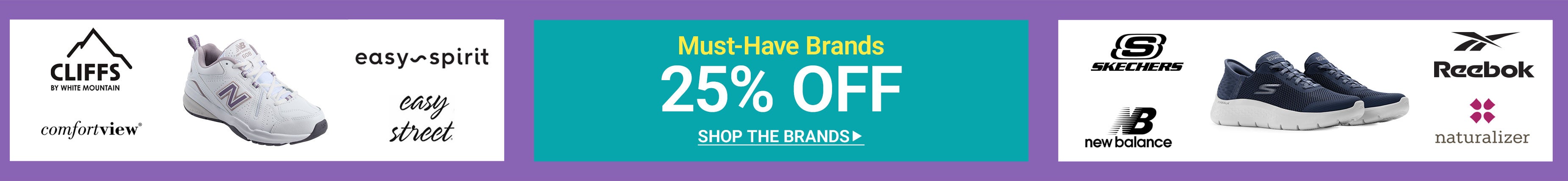 25% OFF MUST HAVE SHOE BRANDS SHOP THE SALE