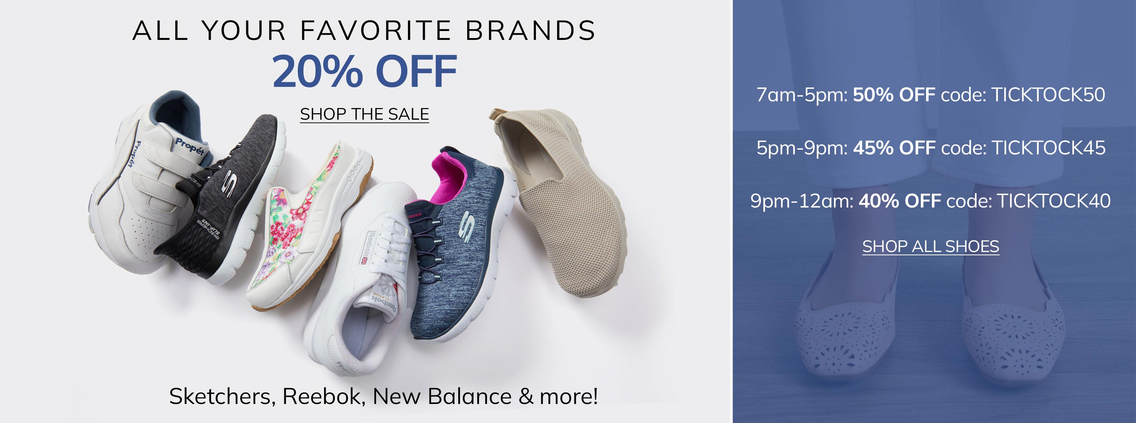 FIRST TIME EVER! YOUR FAVORITE BRANDS 20% OFF, SHOP THE SALE