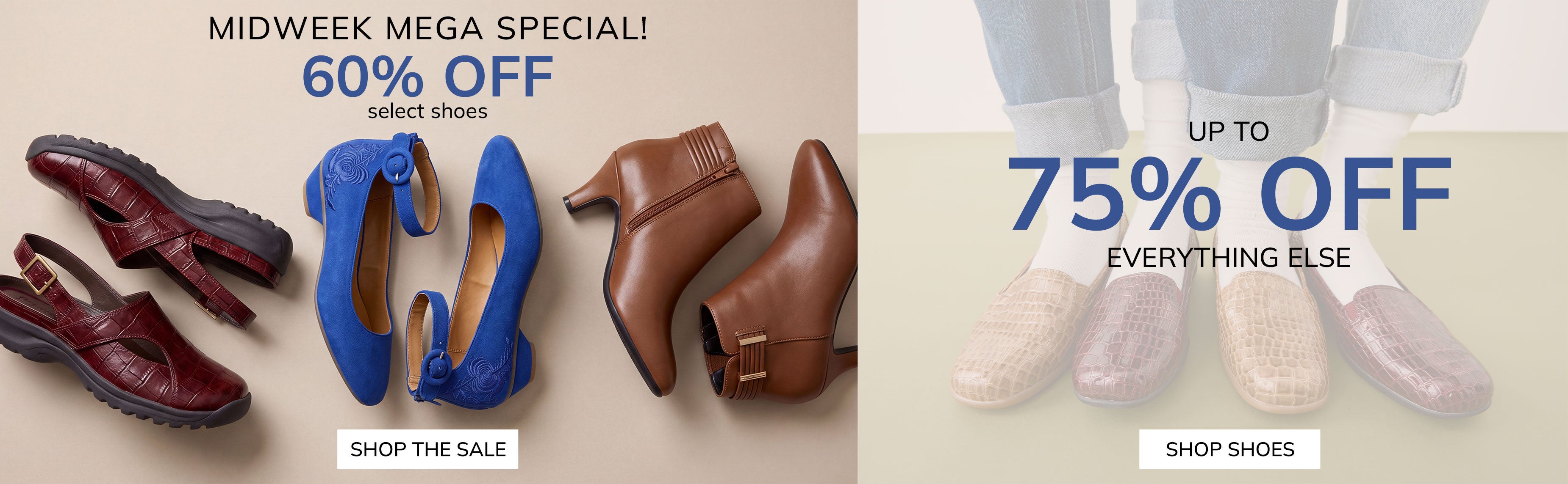 60% OFF SELECT SHOES SHOP THE SALE