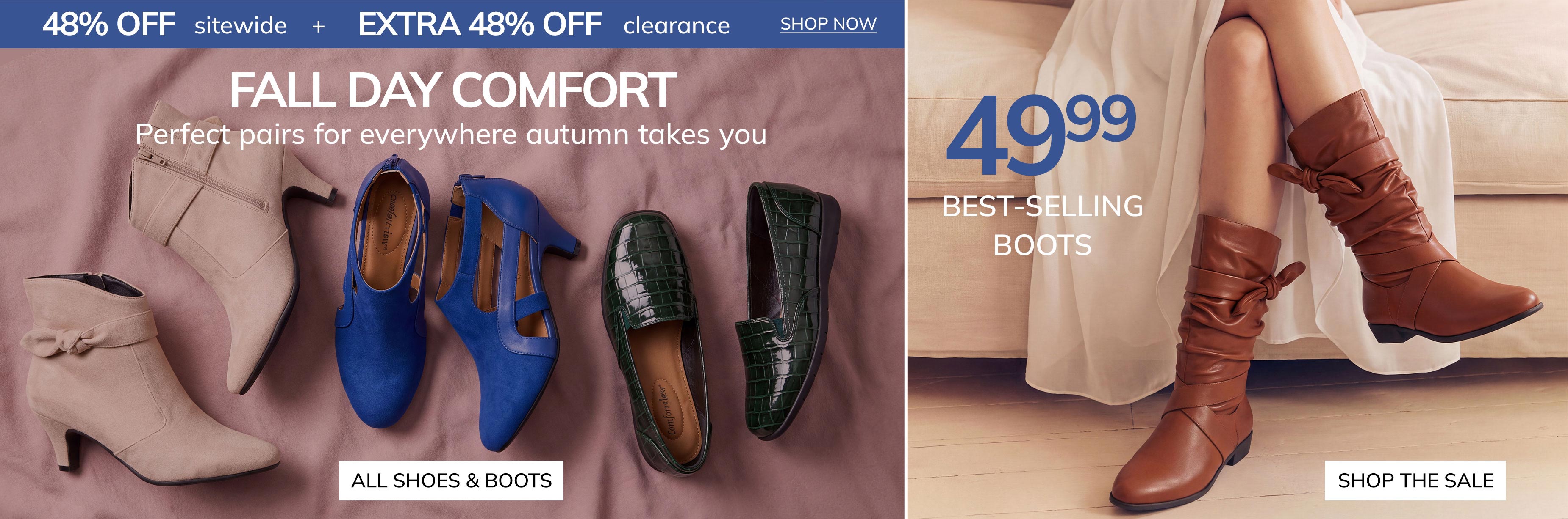 SITEWIDE SALE! 48% OFF SHOP ALL SHOES & BOOTS