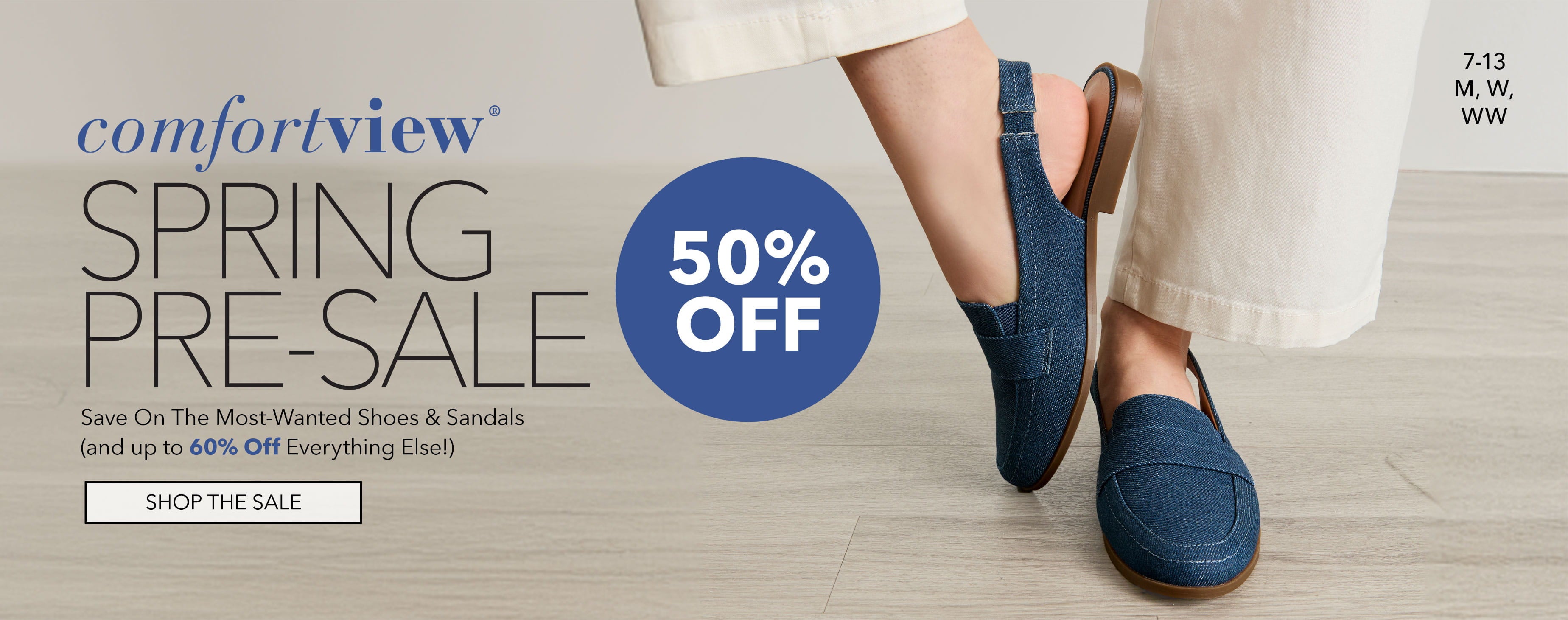 50% off - shop the sale