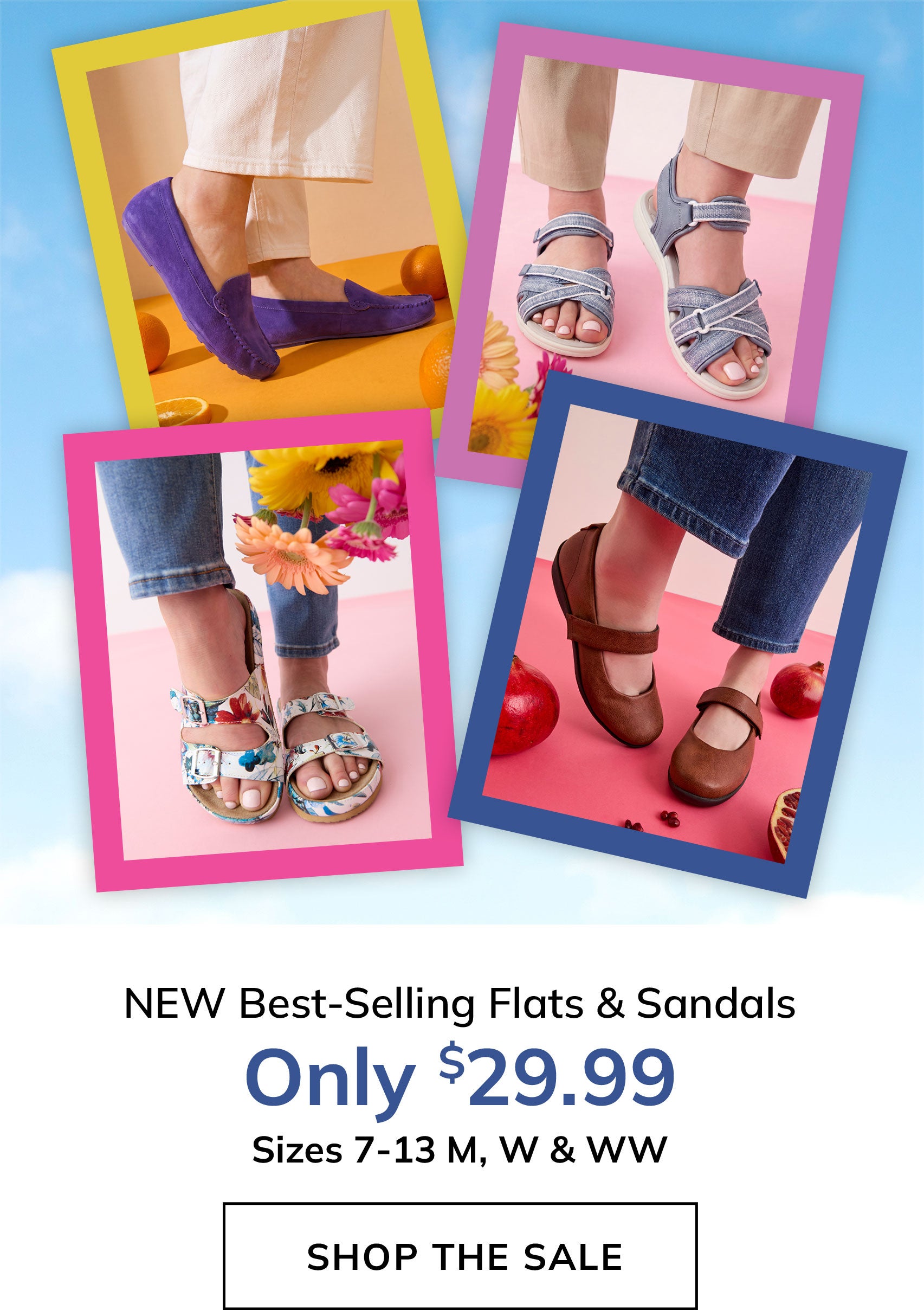 BEST-SELLING FLATS & SANDALS ONLY $29.99 SHOP NOW