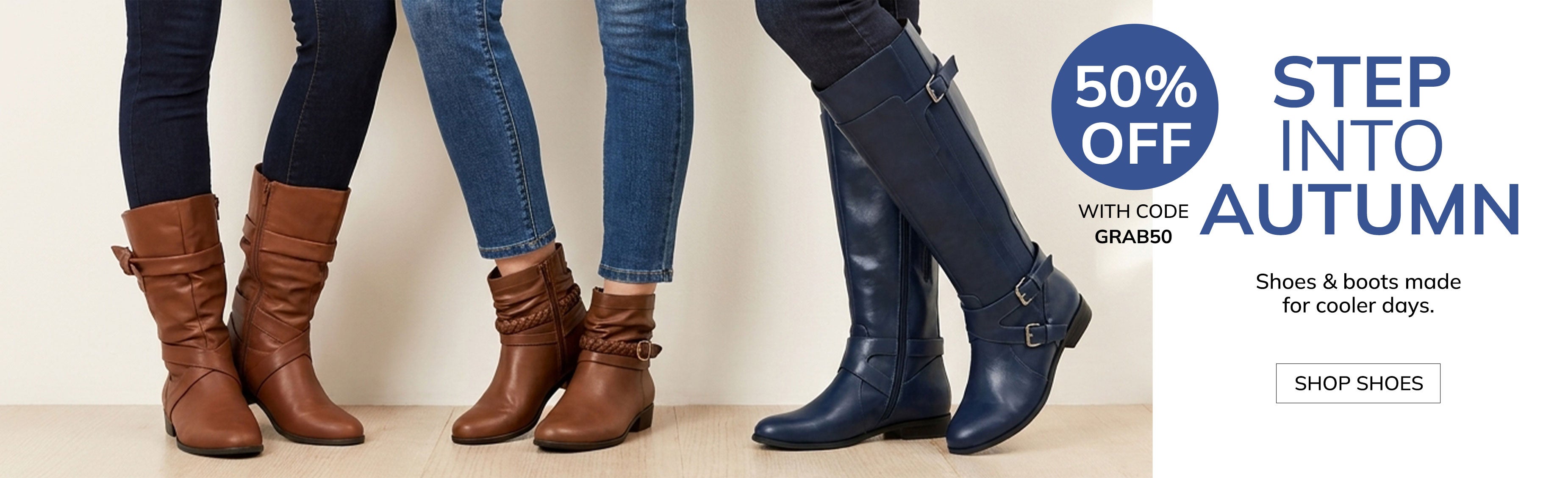 TODAY ONLY 50% OFF STEP INTO AUTUMN SHOP SHOES