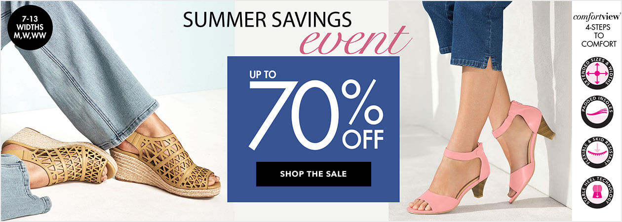 The Summer savings event! up to 70% off 