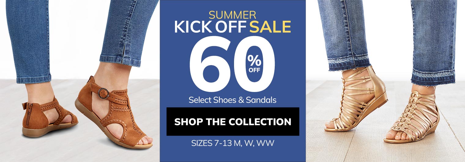 summer kick-off sale! up to 60% off - shop the collection